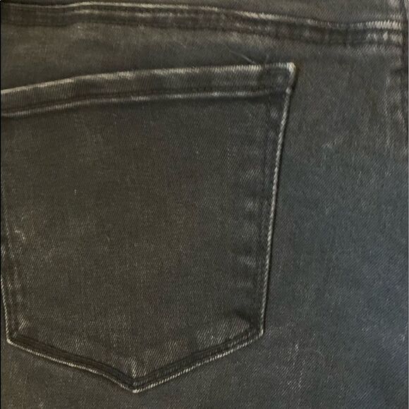 City Skinny Plus Size Women’s black Leg Zip Skinny Jeans.Size 14 - Picture 4 of 11